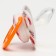 Nipple - dummy silicone orthodontic "ladybug", from 0 months, with a cap, color orange