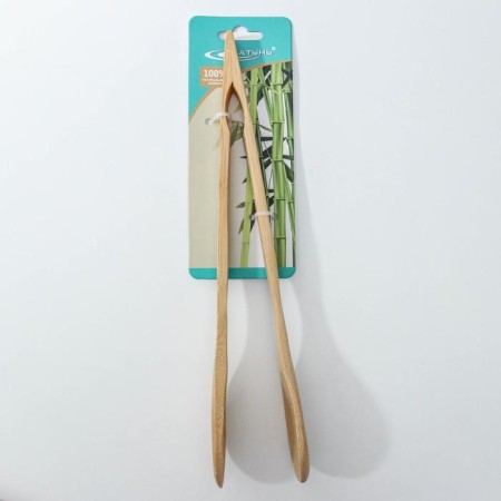 Culinary forceps, 30 cm, bamboo-3