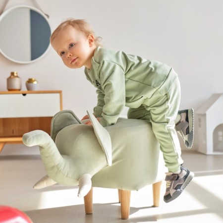 Costume: sweatshirt and pants crumb I am Street Style, height 80-86 cm, green-2