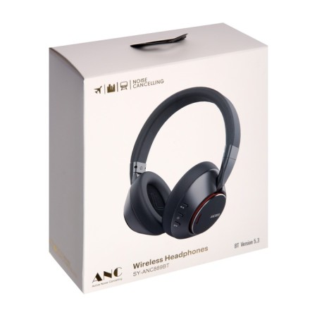 Headquarters SY-ANC889BT, wireless, full-size, Mic, Jack 3.5, noise reduction, black-10