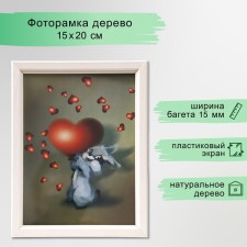 Photo frame 15x20 cm (7N68) White (plastic screen)
