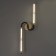 Bra "Luen" LED 12W 4000k black 65x18x5 cm