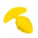 Anal plug Eromantica vikki, bee, silicone, 35x90 mm, yellow color