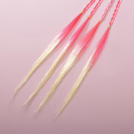 Hair elastic bands, children's, colored braids “Mustroke-R-Retable You”, D = 4 cm.-5