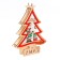 New Year's light decor desktop "Fir tree with a deer" 15 × 20 × 2 cm