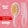 Children's brush with a comb, pink color