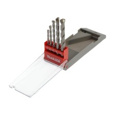 A set of drills on concrete Makita D-05175, 4-5-6-8-10 mm, cylindrical shank, 5 pcs.