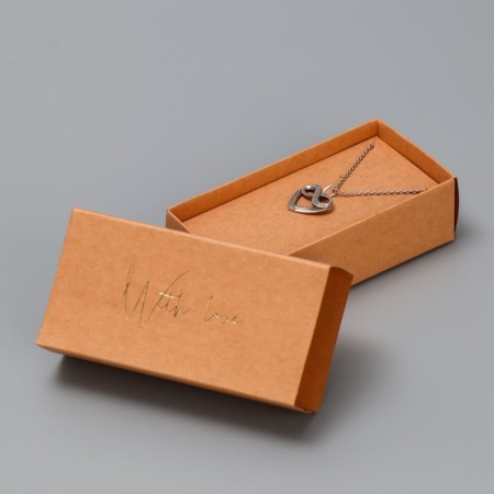 Gift Box for Jewelry Crafts, Packaging, "With Love", 10 x 5 x 3 cm-6