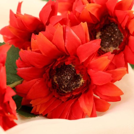 Artificial flowers "Garde Garden" 6x50 cm, red-1