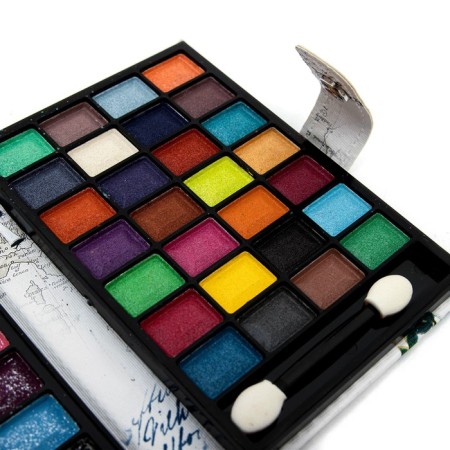 Palette of shadows for eyelids, 48 ​​colors, mirror, applicator-3