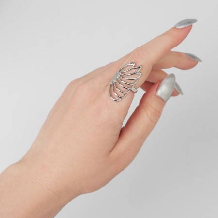 Ring "Wings" fairy -tale, silver color, dimensionless-2