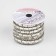 Rhinestones “rectangle”, width - 8 mm, 4.5 ± 0.5 m, silver color