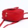 Mini-Ryukzak female made of artificial leather with lightning, 1 pocket, red color
