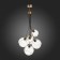 Suspended EVOLUCE lamp. Sle103103-06. Satturo. 6x60 watts, E27, 35x35 cm, golden color