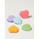 Set of sponge d/makeup heart (nab 5pcs price for nab) latex mixt