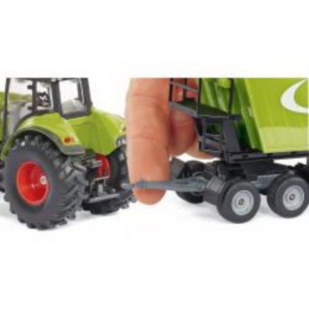 Модель трактора Siku Claas Axion 850 с погрузчиком и самосвалом, 1:50-4