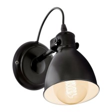 Bra Priddy 1x40W E27, black 13x13x21.5 cm