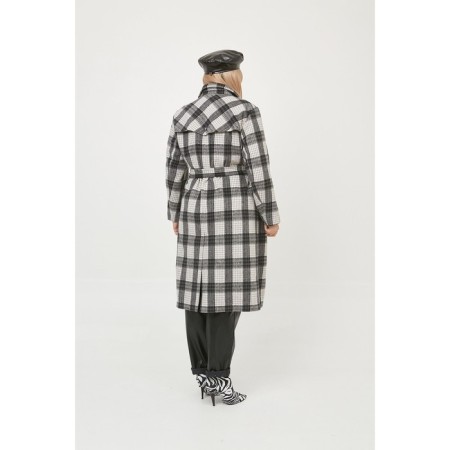 Female coat, size 60, gray color-5