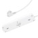 Network filter Hoco NS1, 4 outlets, 4000 W 16 A, Type-C PD 20 W, 2 USB 3 A, 1.8 m, white