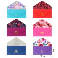 Envelope for money, soft. Tach, 19x9 cm, mix, Minnie Mouse, Mickey Mouse, princesses