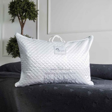 Pillow, size 50x70 cm, white blue color-2