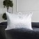 Pillow, size 50x70 cm, white blue color