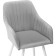 Slame Slam Metal Carcass stool, metal/velor, white/gray 53x64x83 cm
