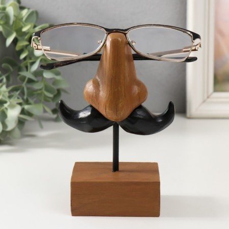 Souvenir Polystone stand for the glasses "mustache and nose" 10.5x5.3x14 cm