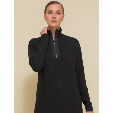 Women's dress, size 48, black color-4
