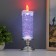 Lava-lamp "Frosty candle" LED from 3haa USB batteries silver 7x7x28cm
