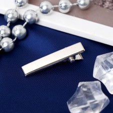 The basis for the hairpin, the clamp 3.2 cm, silver