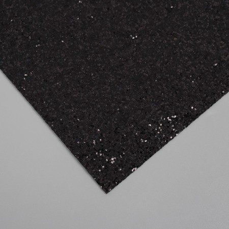 Liszt for creativity claims. Kozh "Large sparkles" Black sheet 33x20 cm thick 0.84 mm-2