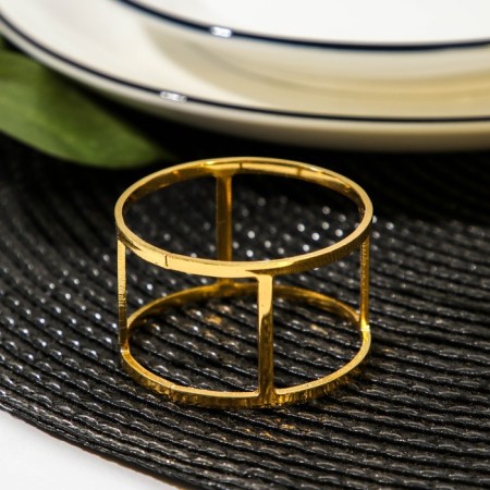 NOBLE napkin ring, 4.5 × 2.9 cm, gold color