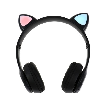 Headphones Ergolux ElX-BTHP02-C02, wireless, invoices, microphone, 250mach, FM, black-1