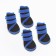 The boots are high for large dogs, set 4 pcs, size L (sole 10 x 7 cm), black and blue