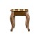 Retro banquet with storage, 550x330x430, medium brown, fabric strip brown.