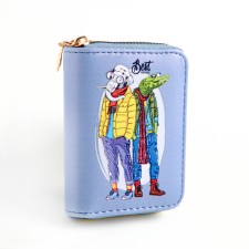 Wallet Children 07-01-13 CROC+Elephant, 11*2.5*9 cm, 3 depth, d/cards, d/coins, gray