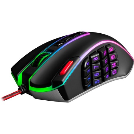 Mouse Redragon Legend Chroma X, Western, optical, Besmo, RGB, 1600 DPI, 500 mAh, USB, Black-1