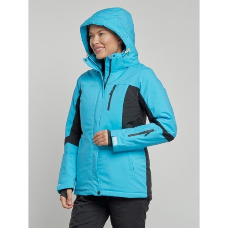 Ski jacket female, size 44, blue color-8