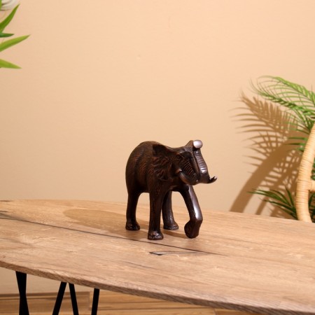 Souvenir "Elephant" aluminum 28x9x18 cm-1