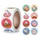 Stick Paper "Unicorn and Donuts" D = 2.5 cm 500 pcs in a roll 3x6.5x6.5 cm