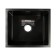 Kitchen sink Gerhans K35043b, Soldress, 500x430x220 mm, with siphone, color graphite