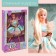 Model doll articular “Tender Dreams”, in a beige-turquoise dress