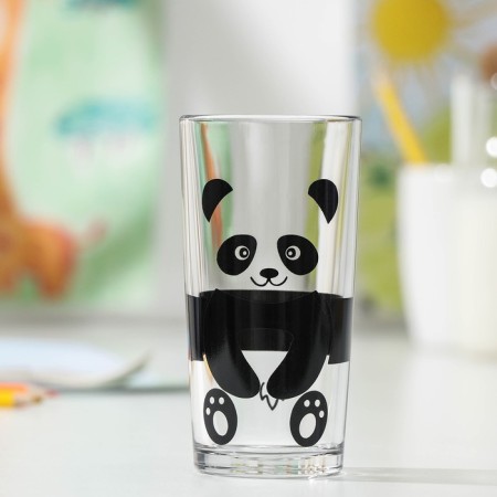 A high glass for milk "Panda", 230 ml