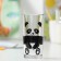 A high glass for milk "Panda", 230 ml