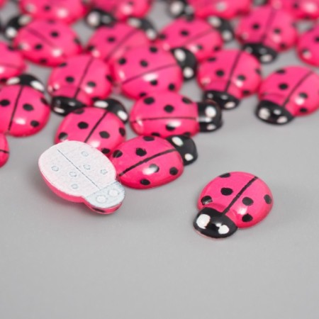 Decor for the creativity of "God's cow" (units. 50 pcs.) 9x13 mm, raspberry-1