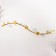 Decorative metal hooks "Wave with dots" gold 6x40 cm