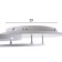 Causteen from PDU 1897/2 LED 98W Dimmer white 52x55x9 cm Bayerlux