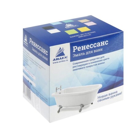 Enamel to restore the coating of the baths "Renaissance", 800 g, white-1
