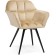 STULL OF A METAL CARKASAS Metal/velor, black/beige 63x59x80 cm